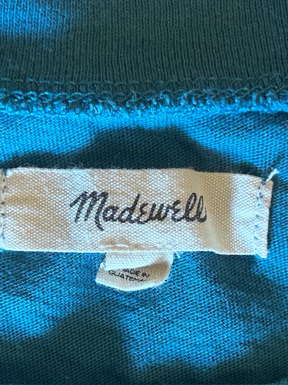 Madewell Teal Knit shirt